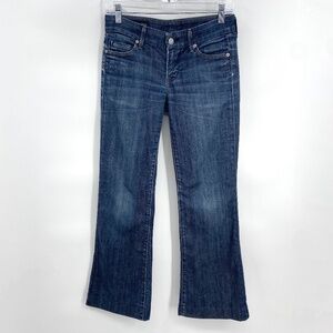 CITIZENS OF HUMANITY Faye #003 Stretch Low Waist Full Wide Leg Denim Jeans 25